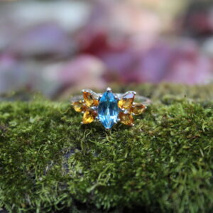 Swiss Blue Topaz/Citrine (10mm x 5mm, 6 x 5mm x 3mm)