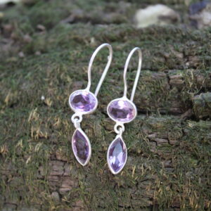 Amethyst Cut (2 x 8mm x 6mm, 2 x 10mm x 5mm)