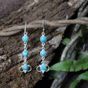 Arizona Turquoise Filigree Drop Earrings