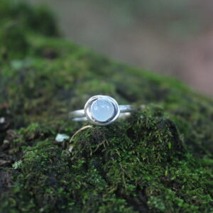 Fine Aqua Chalcedony Vintage Ring