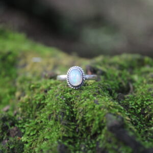 Ethiopian Opal Wire Ring