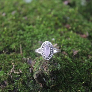 Vintage Marquise Rose Quartz Double Shank Ring