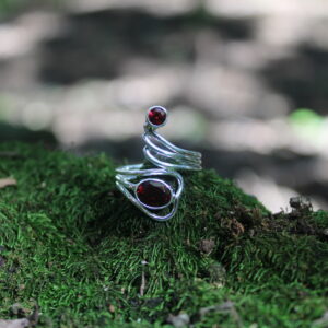 Garnet Elegant Designer Dress Ring
