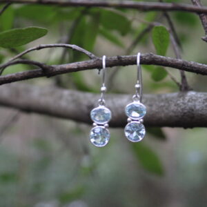Elegant Sky Blue Topaz Drop Earrings