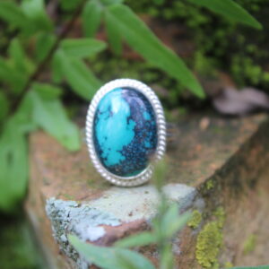 Sterling Silver Tibetan Turquoise Vintage Ring (4)