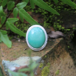 Sterling Silver Tibetan Turquoise Vintage Ring (3)