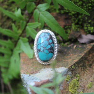 Sterling Silver Tibetan Turquoise Vintage Ring (2)