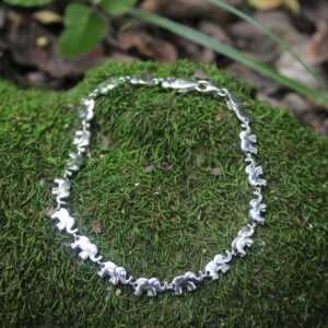 Elephant Link Bracelet (19cm X 4mm)