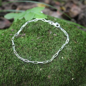 Fine Paper Clip Link Bracelet (19cm X 2mm)